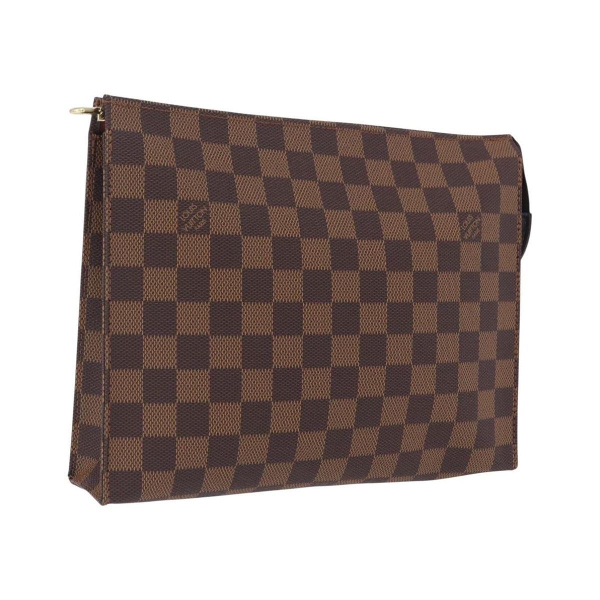 Louis Vuitton Toiletry Pouch Damier, Brown, Canvas, Clutch