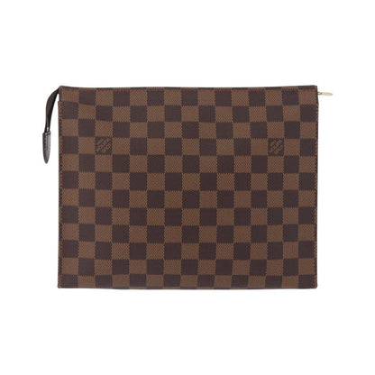 Louis Vuitton Toiletry Pouch Damier, Brown, Canvas, Clutch