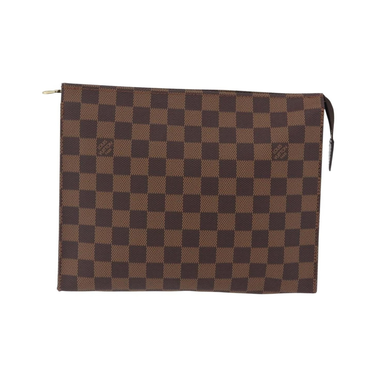 Louis Vuitton Toiletry Pouch Damier, Brown, Canvas, Clutch