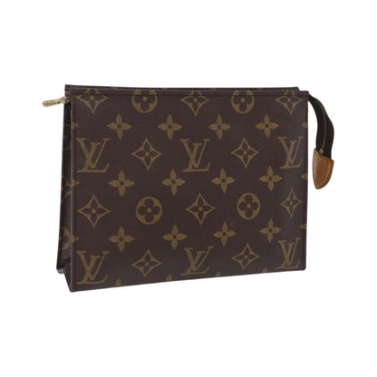 Louis Vuitton Toiletry Pouch Monogram Canvas, Brown, Canvas, Clutch