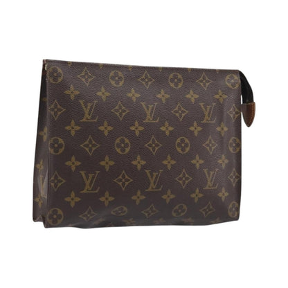 Louis Vuitton Toiletry Pouch Monogram Canvas, Brown, Canvas, Clutch