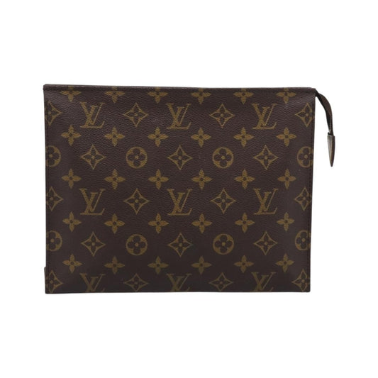 Louis Vuitton Toiletry Pouch Monogram Canvas, Brown, Canvas, Clutch