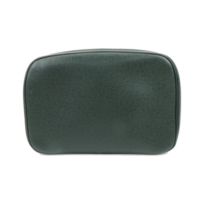 Louis Vuitton Toiletry Pouch Taiga Leather, Green, Leather, Clutch