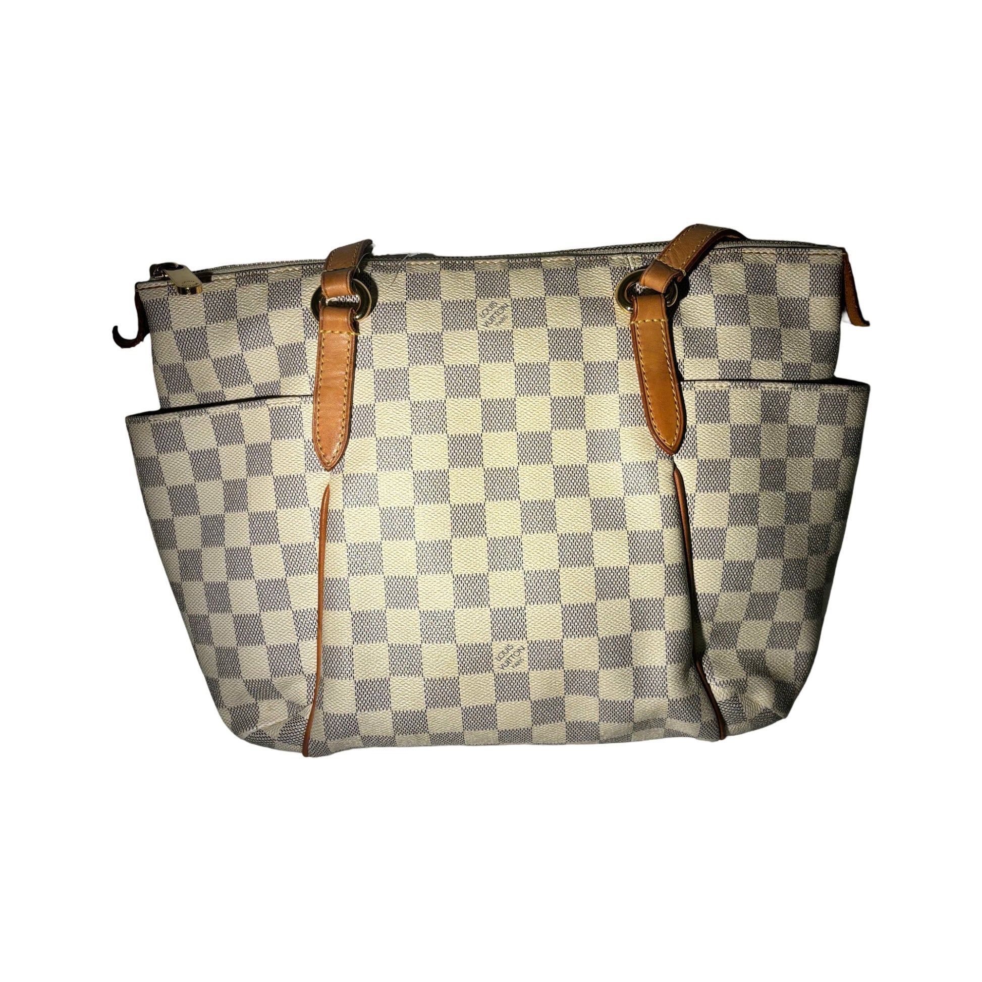 Louis Vuitton Totally Damier, Neutral, Canvas, Tote Bag