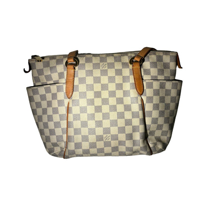 Louis Vuitton Totally Damier, Neutral, Canvas, Tote Bag