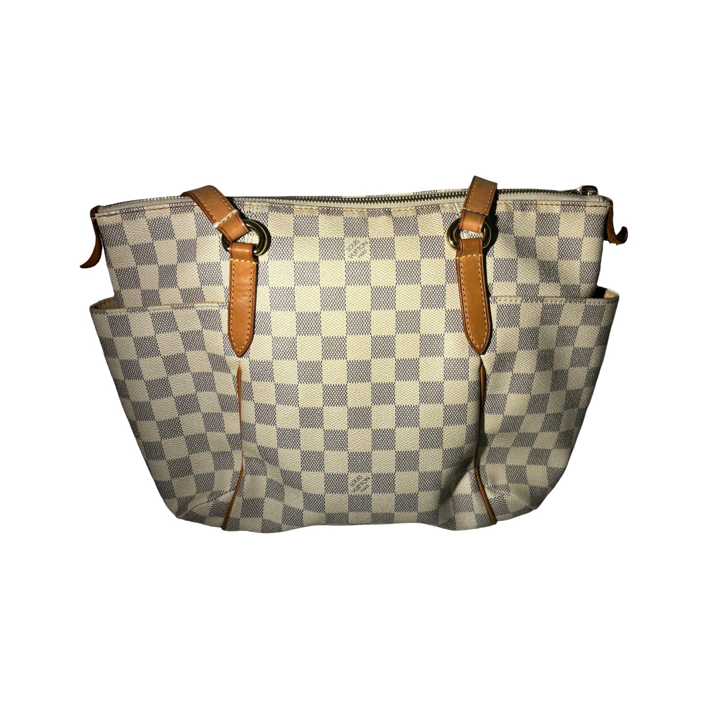 Louis Vuitton Totally Damier, Neutral, Canvas, Tote Bag