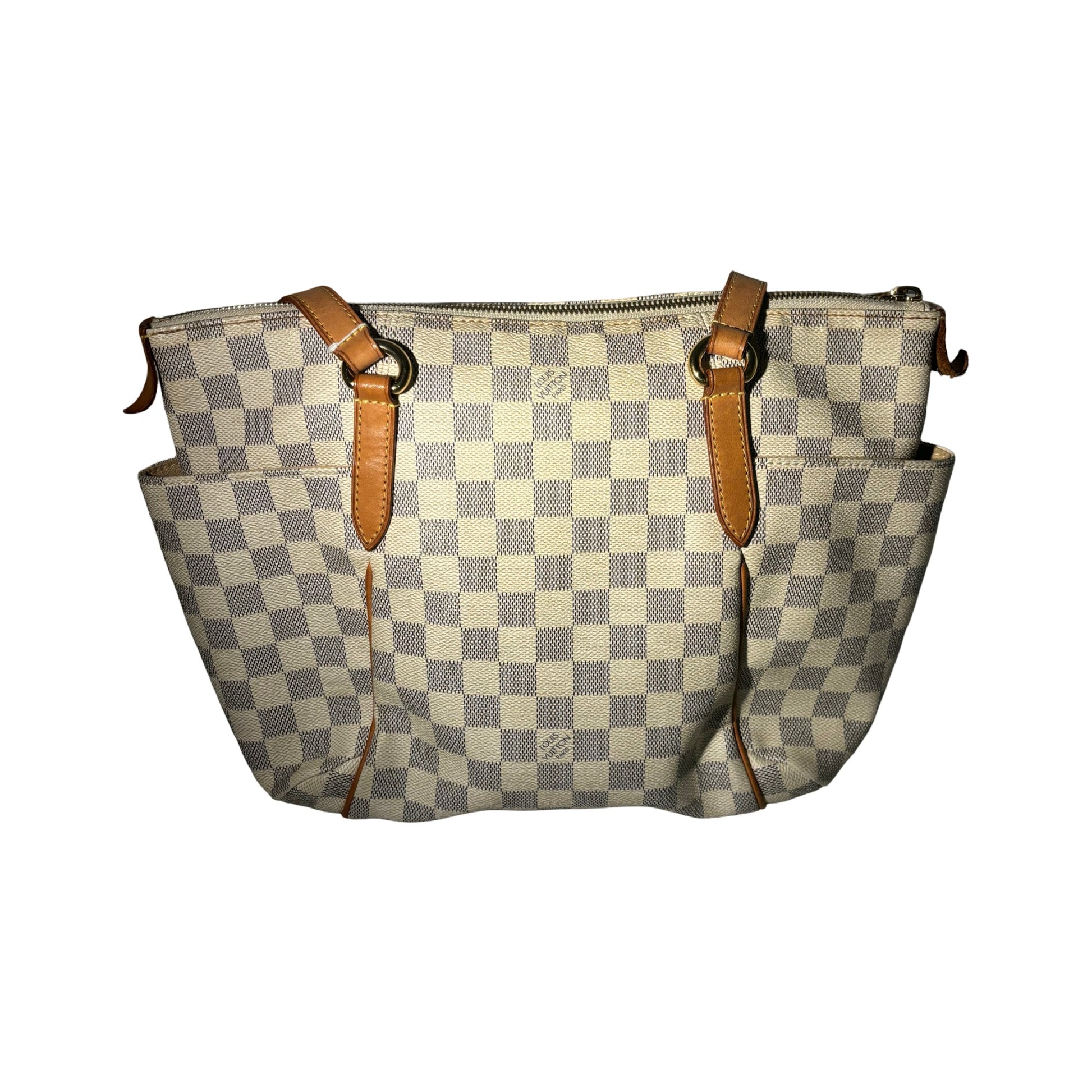 Louis Vuitton Totally Damier, Neutral, Canvas, Tote Bag