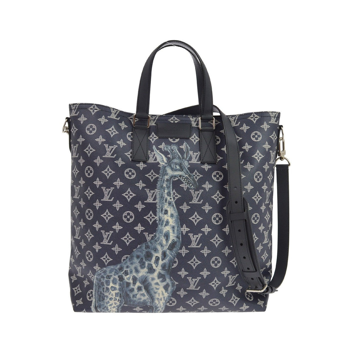 Louis Vuitton Tote Limited Edition Chapman Savane Monogram Canvas, Navy, Canvas, Tote Bag