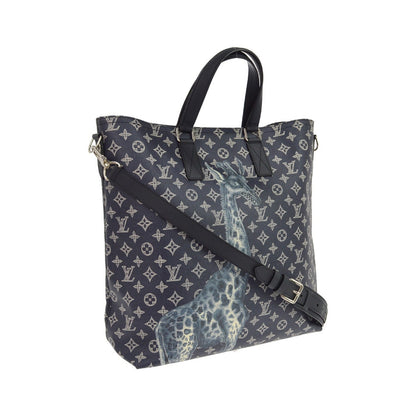 Louis Vuitton Tote Limited Edition Chapman Savane Monogram Canvas, Navy, Canvas, Tote Bag