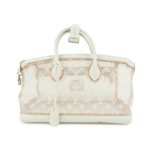 Louis Vuitton Transparence Lockit Mesh and Leather, White, Mesh, Handbag