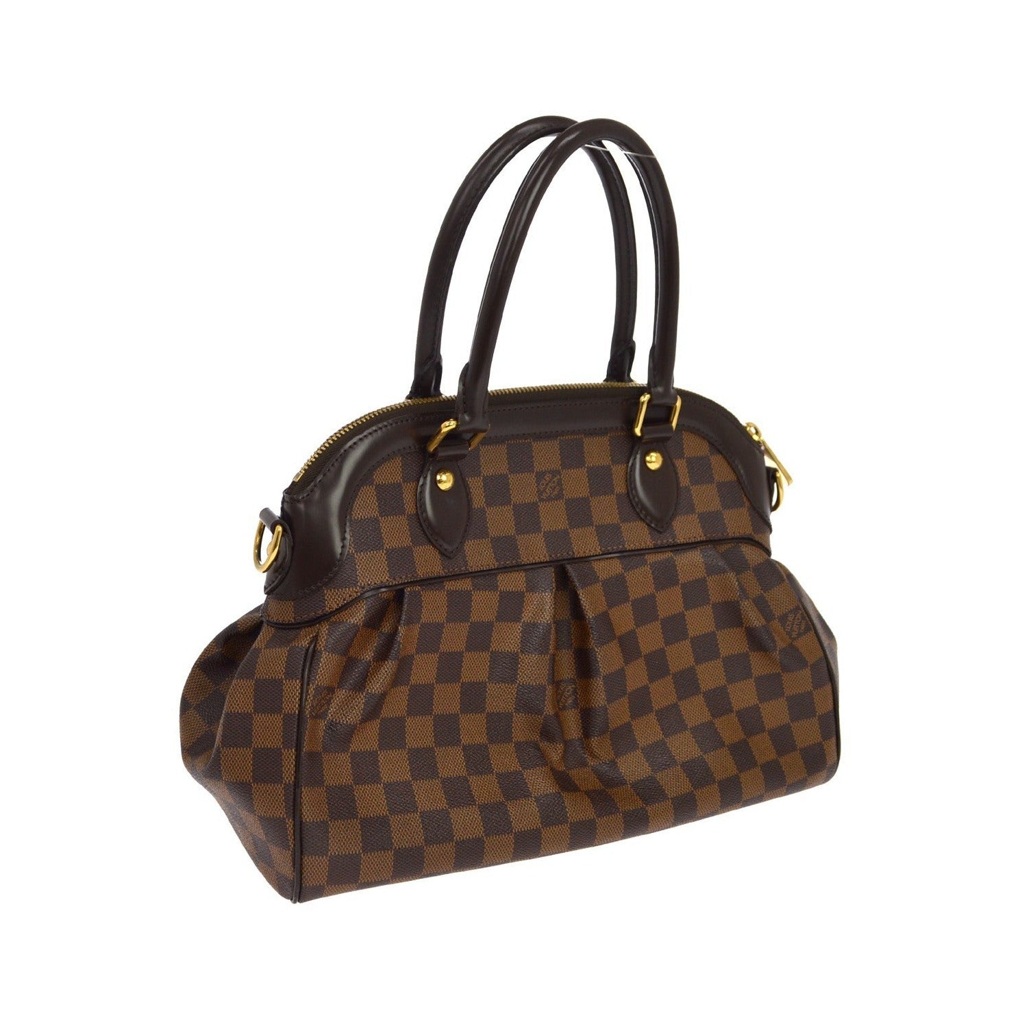 Louis Vuitton Trevi Damier, Brown, Canvas, Handbag