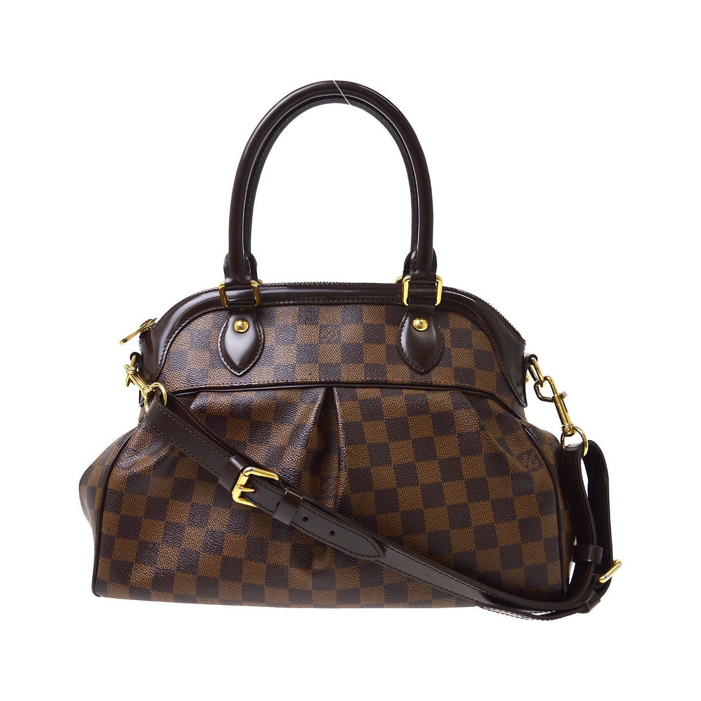 Louis Vuitton Trevi Damier, Brown, Canvas, Handbag