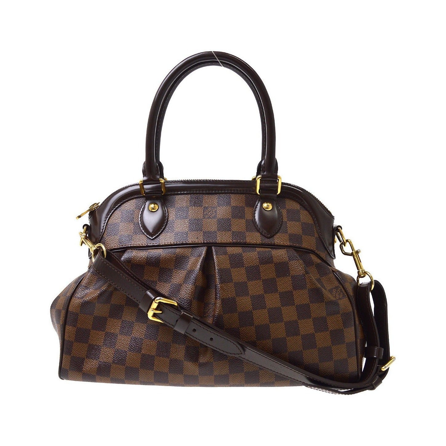 Louis Vuitton Trevi Damier, Brown, Canvas, Handbag