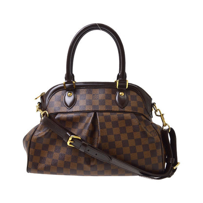 Louis Vuitton Trevi Damier, Brown, Canvas, Handbag
