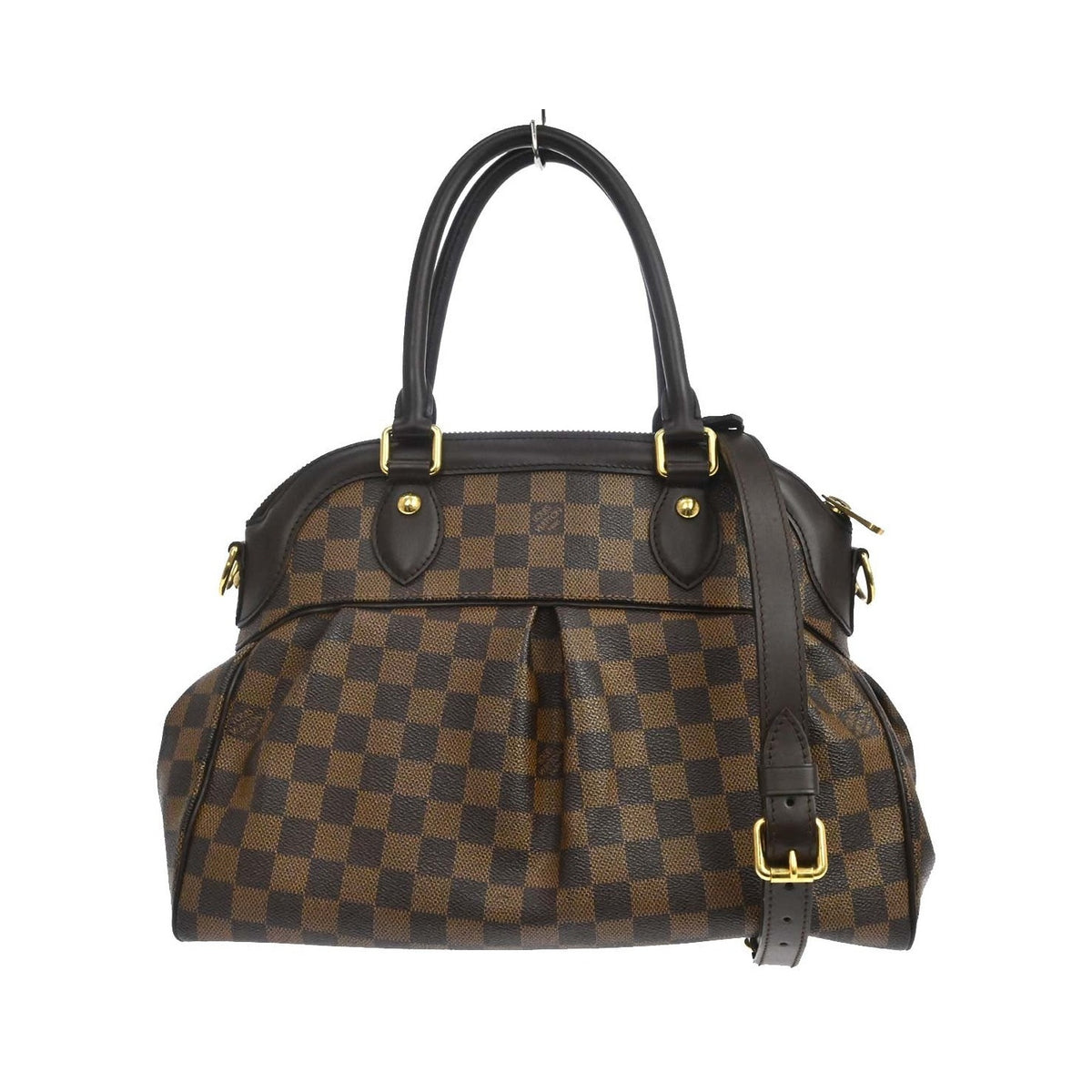 Louis Vuitton Trevi Damier, Brown, Canvas, Handbag