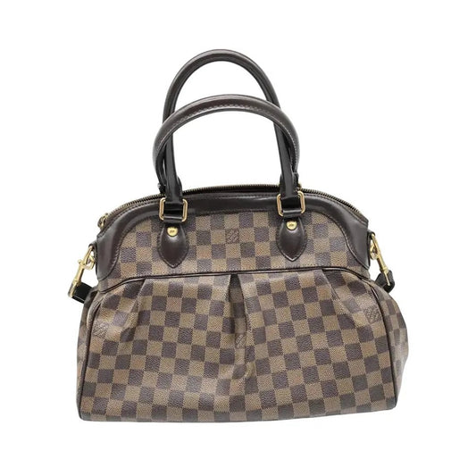 Louis Vuitton Trevi Damier Ebene, Brown, Canvas, Handbag