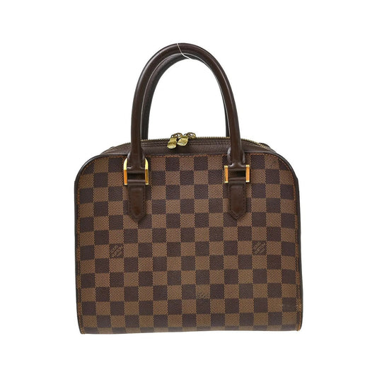 Louis Vuitton Triana Damier, Brown, Canvas, Handbag