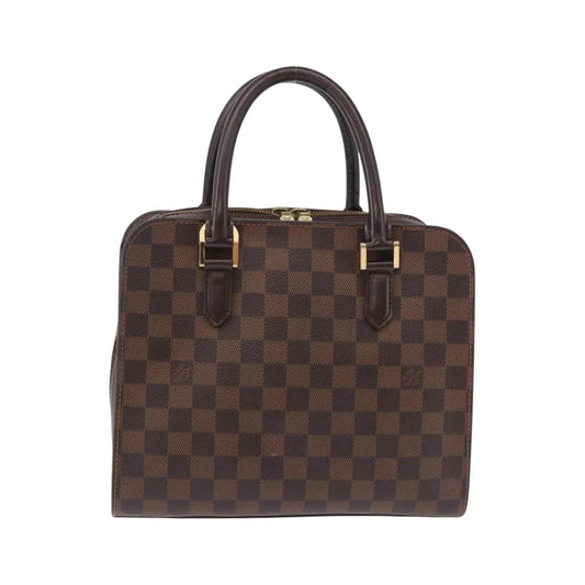 Louis Vuitton Triana Damier, Brown, Canvas, Handbag