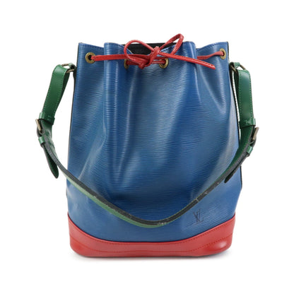 Louis Vuitton Tricolor Noe Epi Leather, Blue, Leather, Handbag