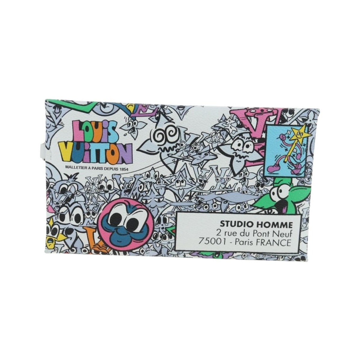 Louis Vuitton Trio Envelope Pouch Set Limited Edition Monogram Comics Canvas, Multicolour, Canvas, Clutch