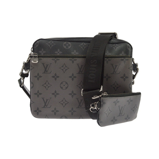 Louis Vuitton Trio Messenger Monogram Canvas, Black, Canvas, Shoulder Bag