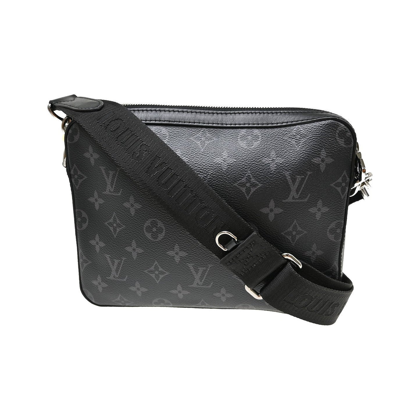 Louis Vuitton Trio Messenger Reverse Monogram Eclipse Canvas, Black, Canvas, Shoulder Bag