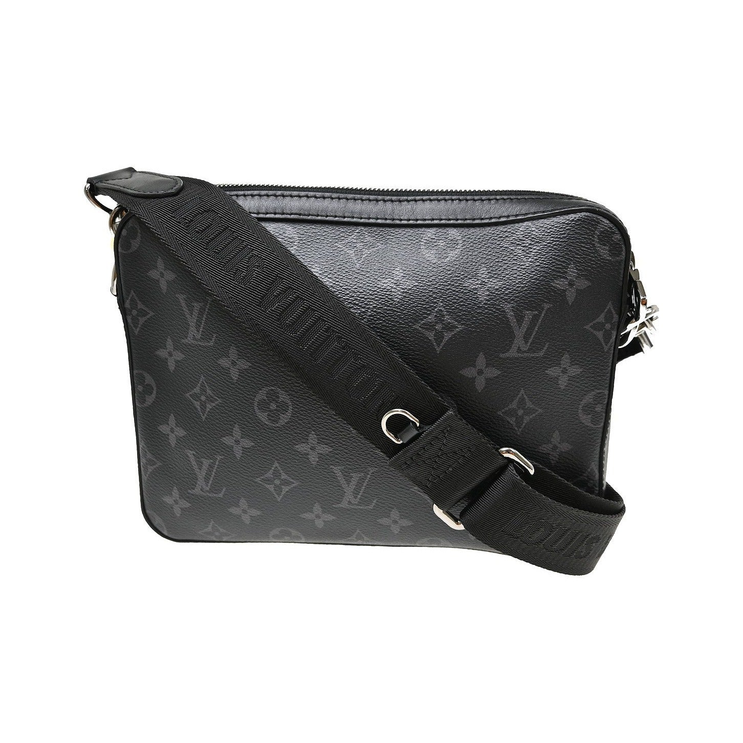 Louis Vuitton Trio Messenger Reverse Monogram Eclipse Canvas, Black, Canvas, Shoulder Bag