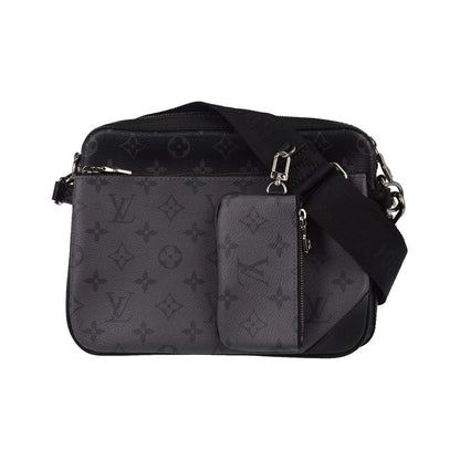 Louis Vuitton Trio Messenger Reverse Monogram Eclipse Canvas, Black, Canvas, Handbag
