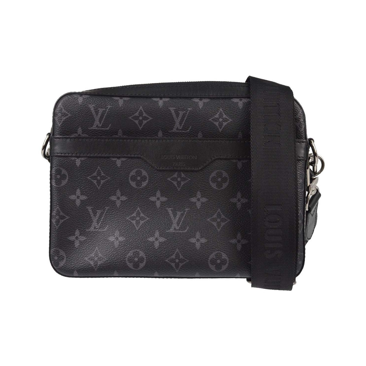 Louis Vuitton Trio Messenger Reverse Monogram Eclipse Canvas, Black, Canvas, Handbag
