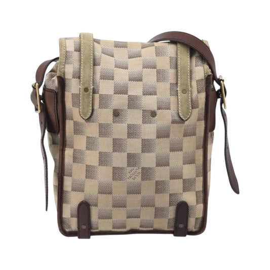 Louis Vuitton Trotteur Damier Lune, White, Canvas, Handbag