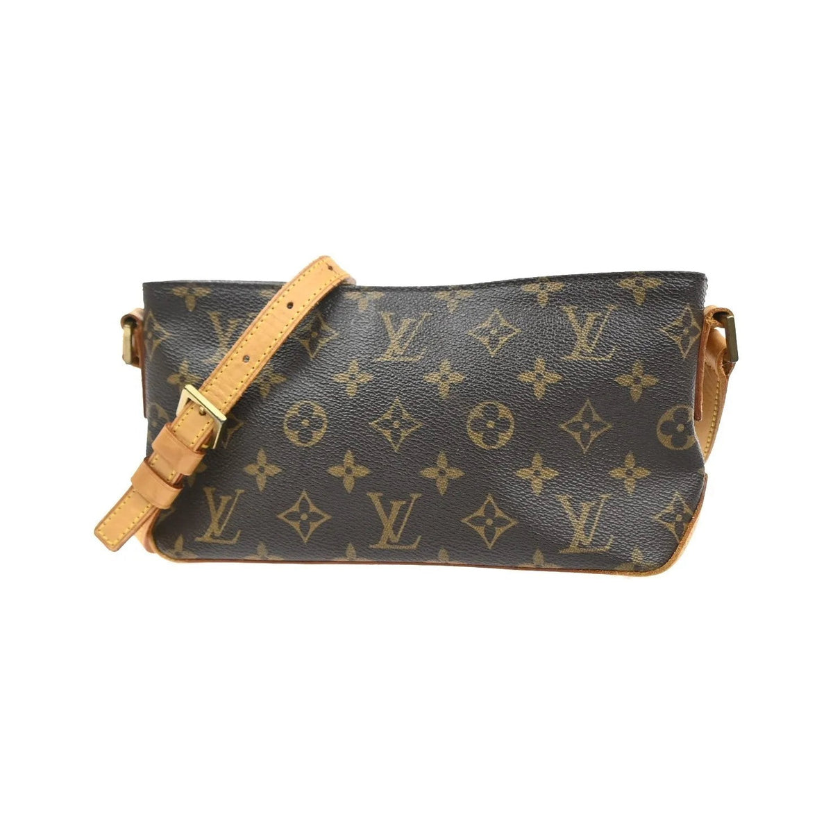 Louis Vuitton Trotteur Monogram Canvas, Brown, Canvas, Shoulder Bag