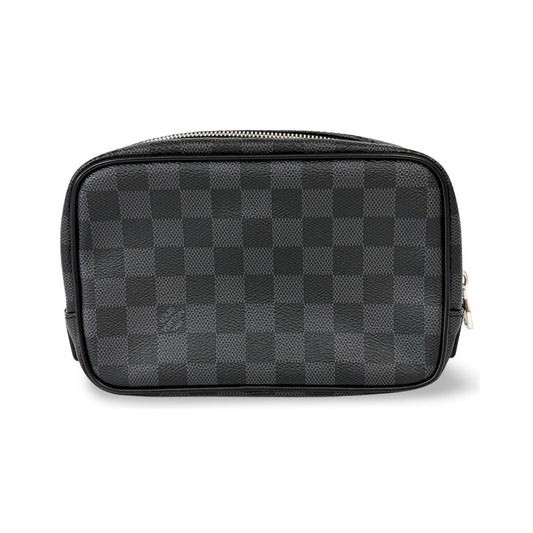 Louis Vuitton Trousse Blush Damier, Black, Other, Clutch