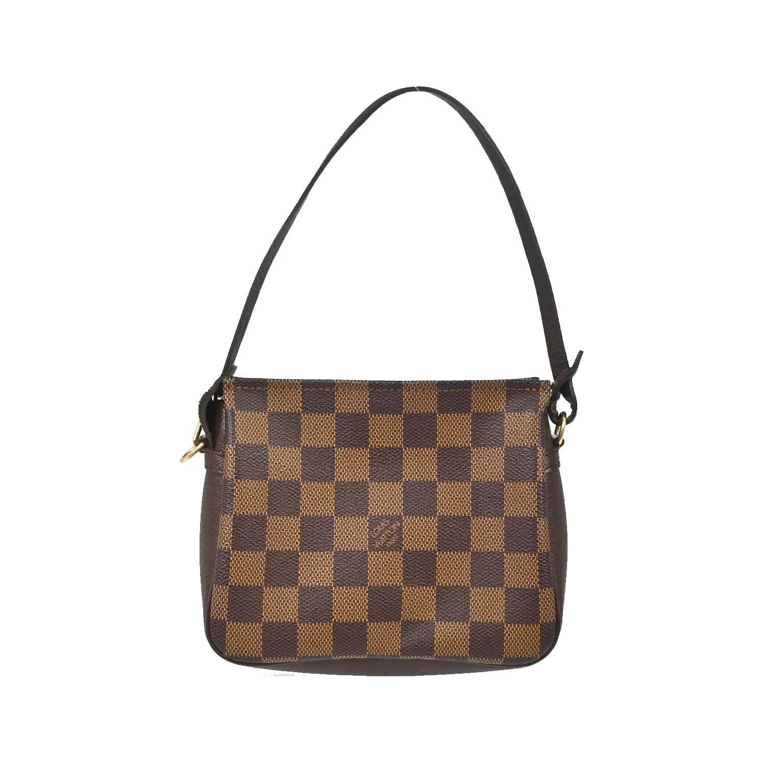 Louis Vuitton Trousse Make Up Damier, Brown, Canvas, Clutch