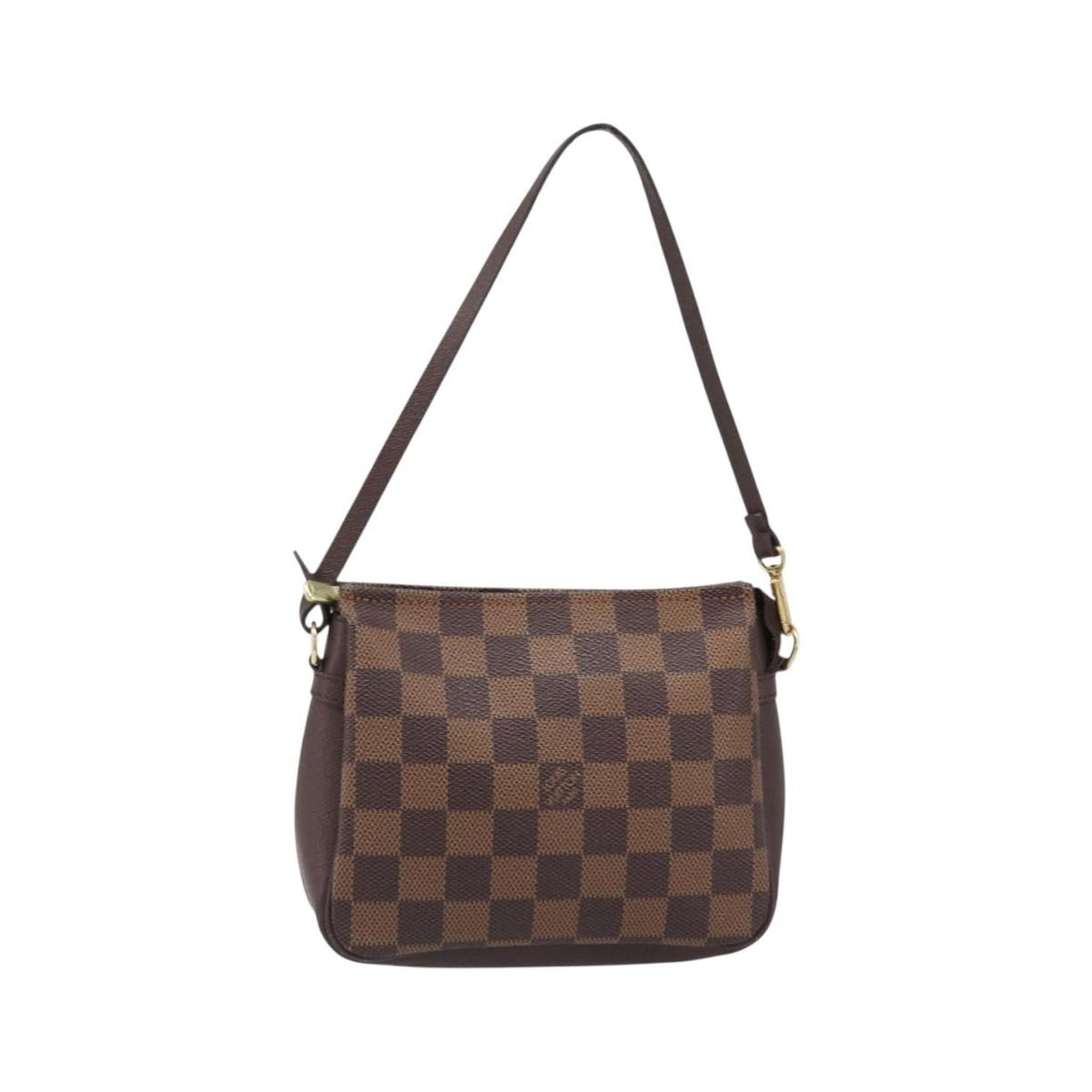 Louis Vuitton Trousse Make Up Damier, Brown, Canvas, Clutch