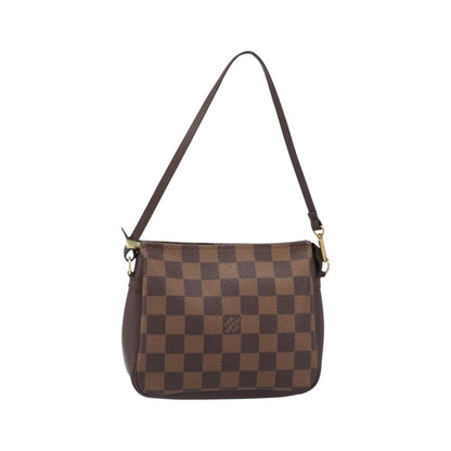 Louis Vuitton Trousse Make Up Damier, Brown, Canvas, Clutch