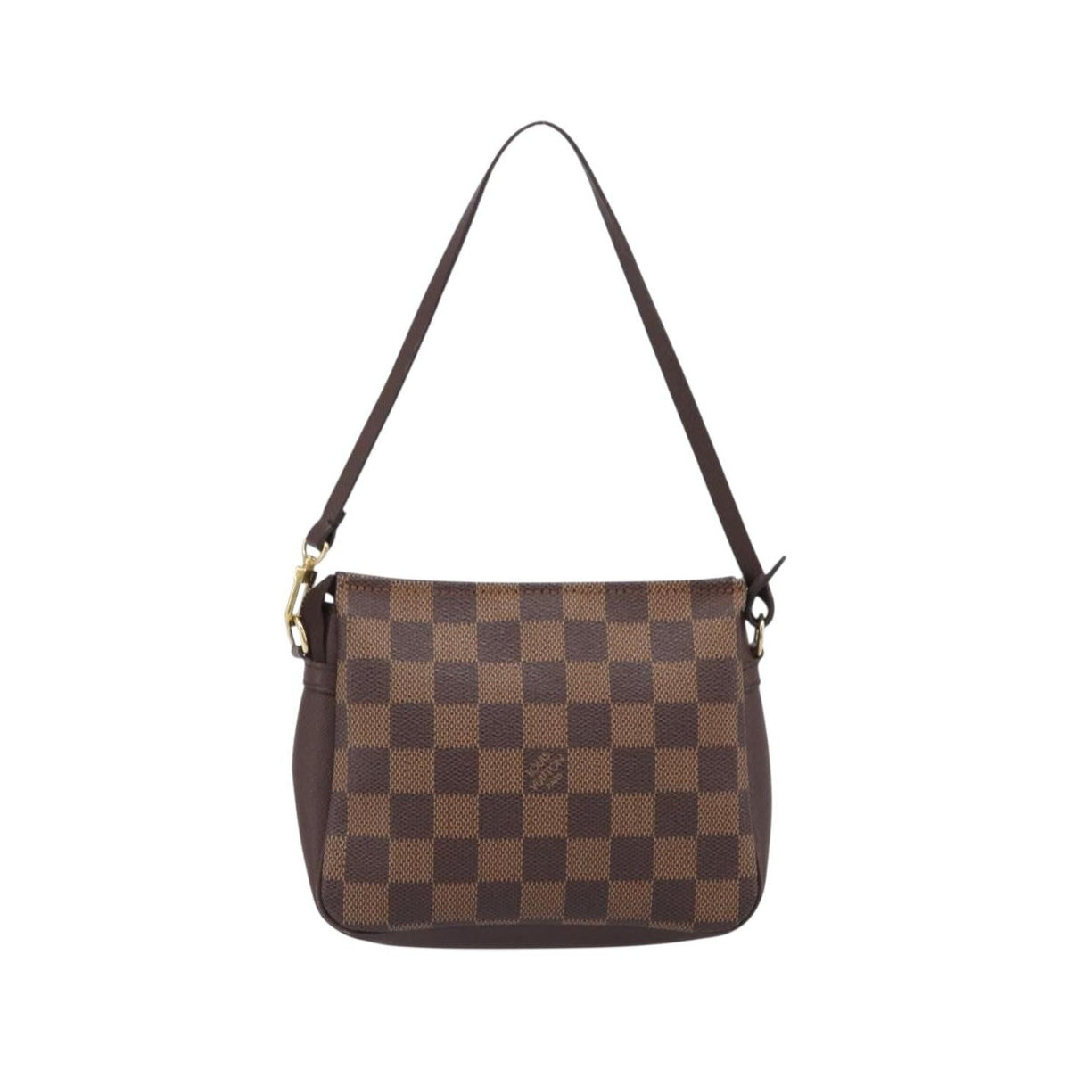 Louis Vuitton Trousse Make Up Damier, Brown, Canvas, Clutch