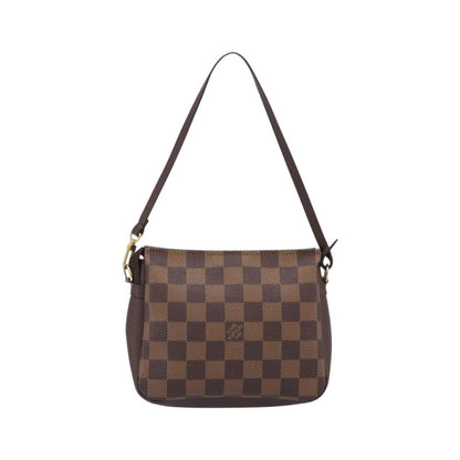 Louis Vuitton Trousse Make Up Damier, Brown, Canvas, Clutch