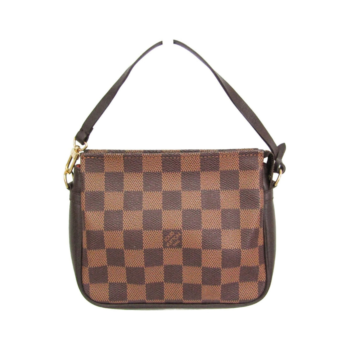 Louis Vuitton Trousse Make Up Damier, Brown, Canvas, Clutch
