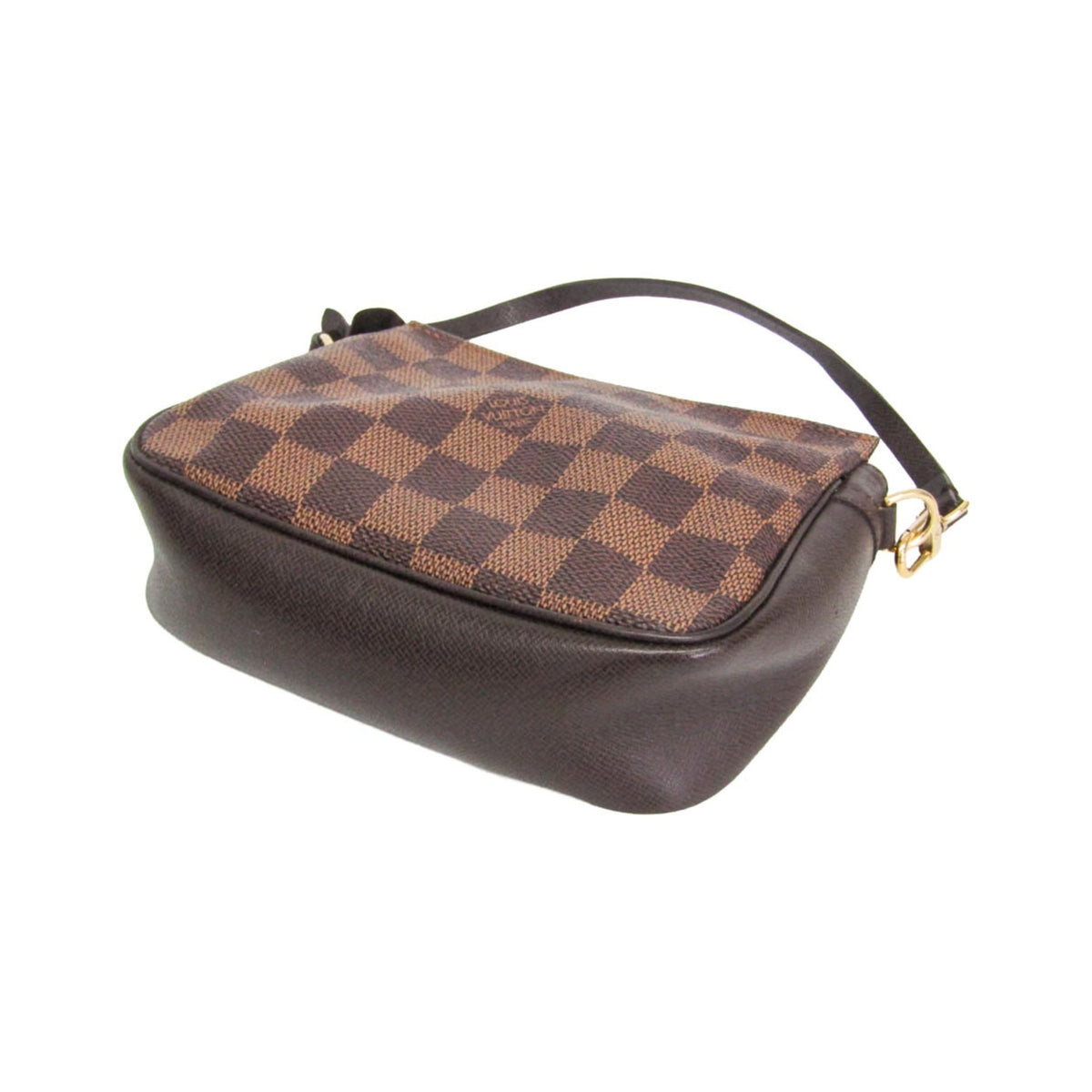 Louis Vuitton Trousse Make Up Damier, Brown, Canvas, Clutch
