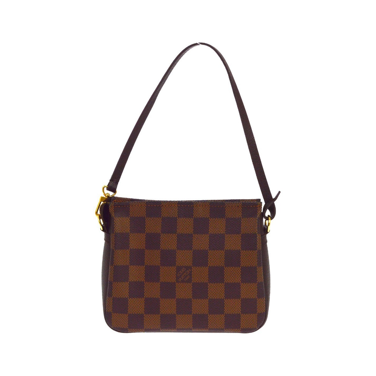 Louis Vuitton Trousse Make Up Damier, Brown, Canvas, Clutch