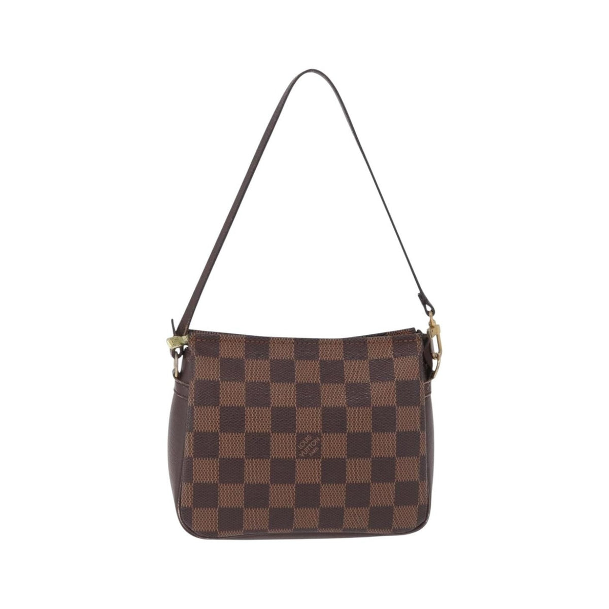 Louis Vuitton Trousse Make Up Damier, Brown, Canvas, Clutch
