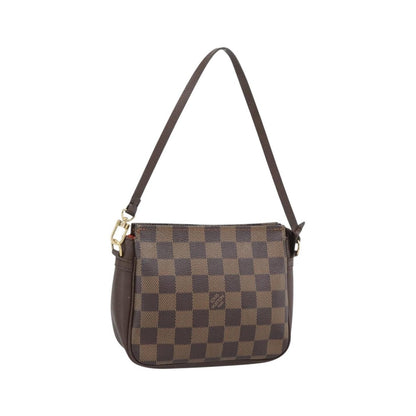 Louis Vuitton Trousse Make Up Damier, Brown, Canvas, Clutch