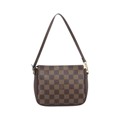 Louis Vuitton Trousse Make Up Damier, Brown, Canvas, Clutch