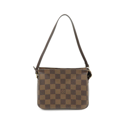 Louis Vuitton Trousse Make Up Damier, Brown, Canvas, Clutch