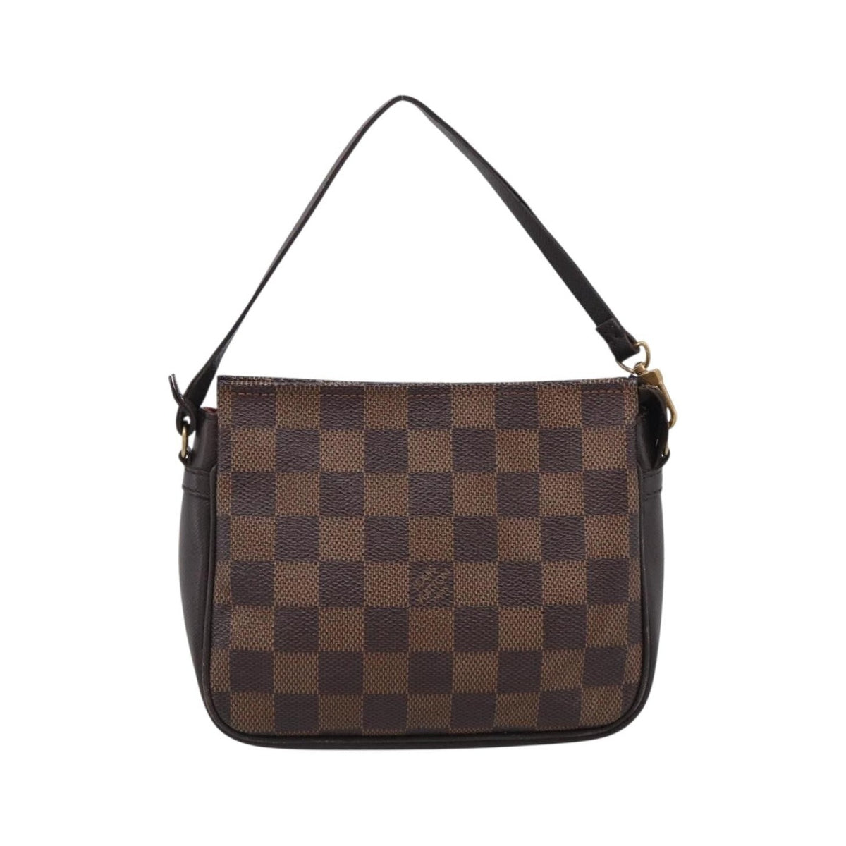 Louis Vuitton Trousse Make Up Damier, Brown, Canvas, Clutch