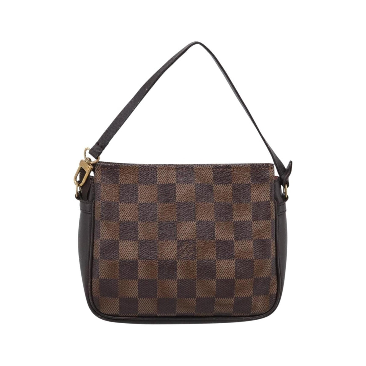 Louis Vuitton Trousse Make Up Damier, Brown, Canvas, Clutch