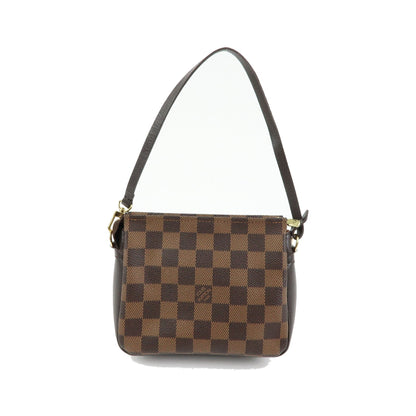 Louis Vuitton Trousse Make Up Damier, Brown, Canvas, Clutch