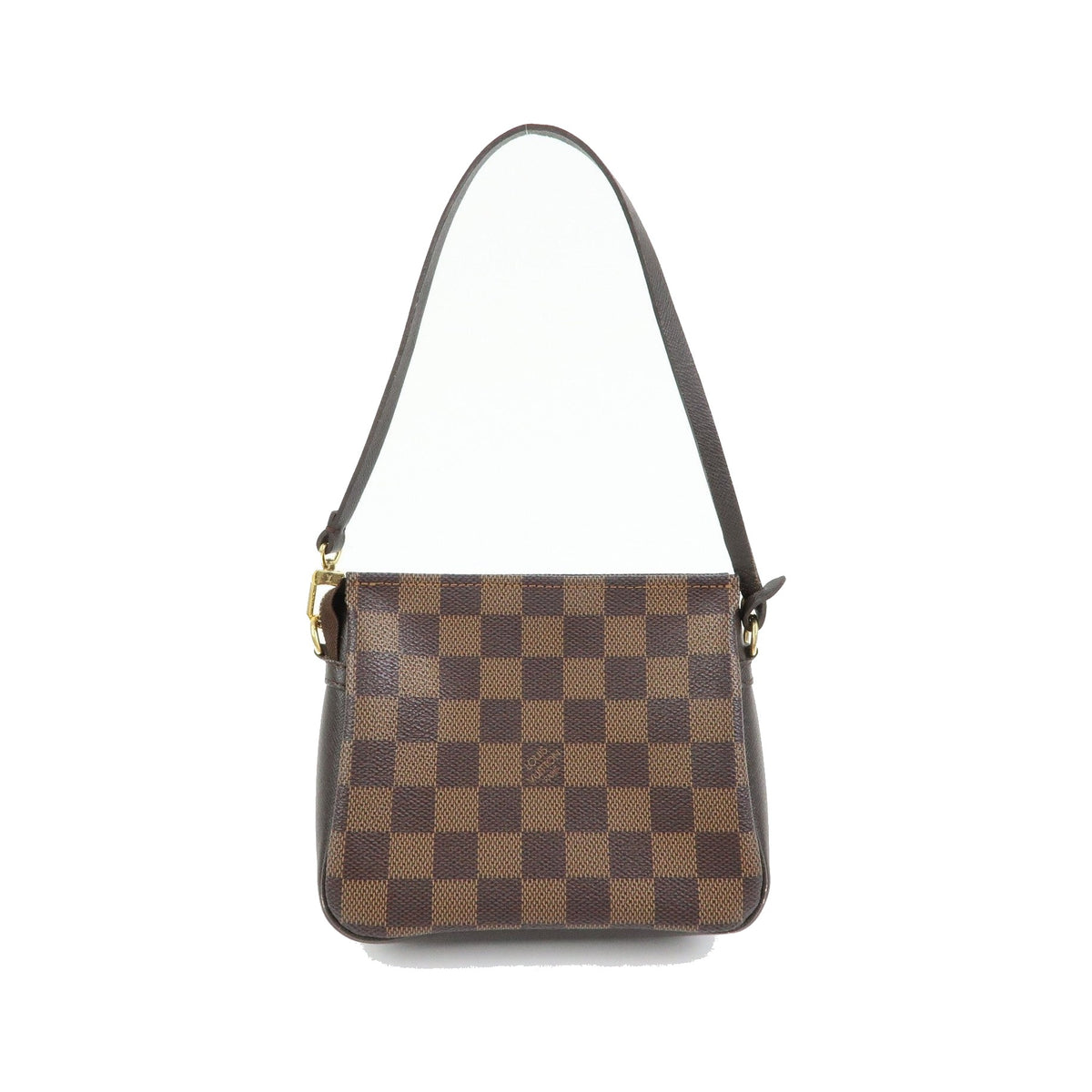 Louis Vuitton Trousse Make Up Damier, Brown, Canvas, Clutch