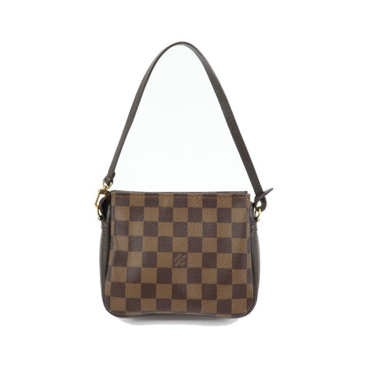 Louis Vuitton Trousse Make Up Damier, Brown, Canvas, Clutch