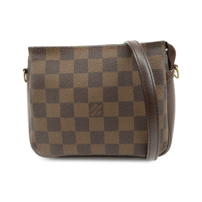 Louis Vuitton Trousse Make Up Damier, Brown, Canvas, Clutch